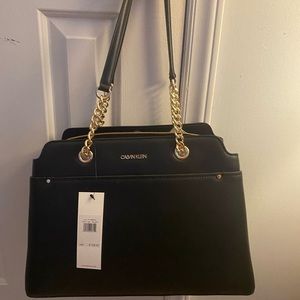 Black leather Calvin Klein purse BNWT